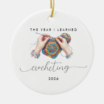 Crochet Lover Hobby Gift Year I Learned