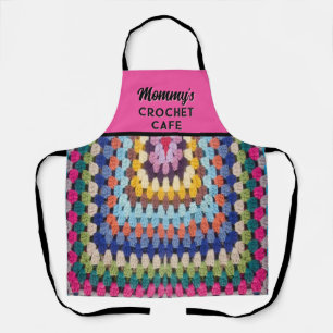 Crochet-loving Mum's All-Over Print Apron