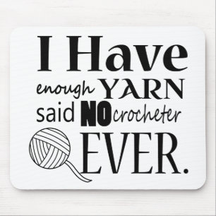 Crochet • Not Enough Yarn Crafts Mouse Pad