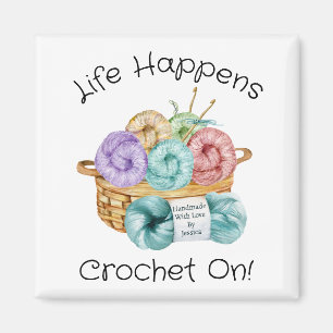 Crochet On Personalised Magnet