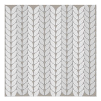 Crochet Pattern Beige Neutral Glossy Poster
