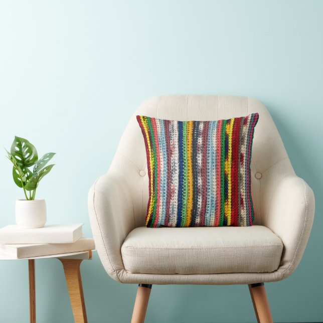 Crochet Pattern Throw Pillow (Chair)