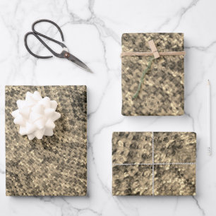 Crochet pattern wrapping paper sheet