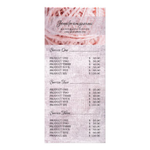 Crochet Plush Custom Orders Rack Card