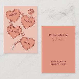 Crochet Professional Knitting Handmade Business Card