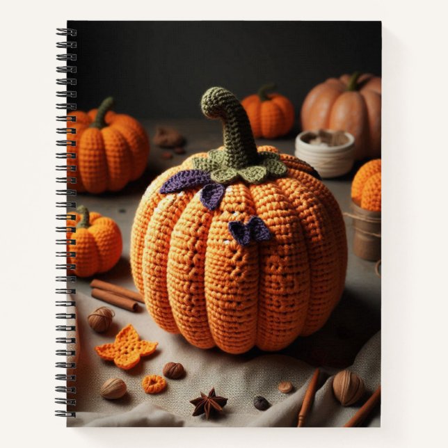 Crochet pumpkin notebook (Front)