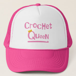 Crochet Queen Trucker Hat