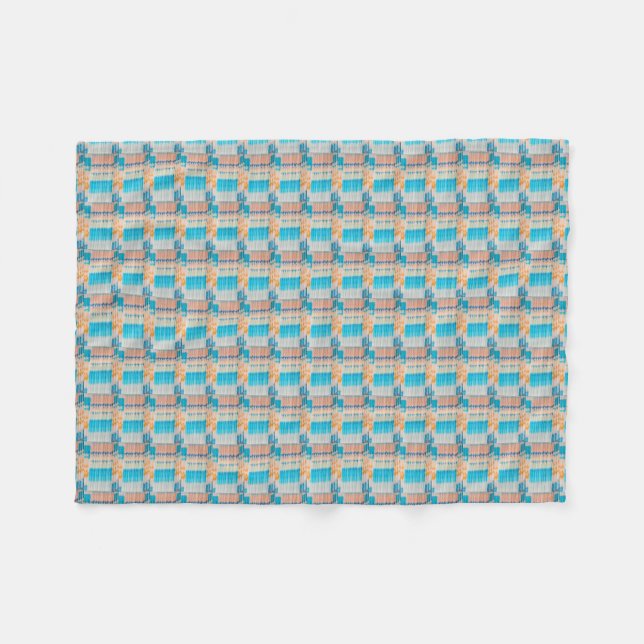 Crochet Quill Fleece Blanket (Front (Horizontal))