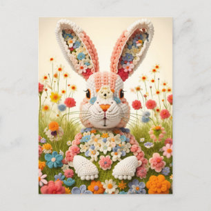 Crochet Rabbit, Postcrossing Postcard
