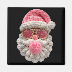 Crochet Santa Blowing Bubble Gum Christmas Girly K Magnet