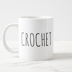 "Crochet" Simple Modern Farmhouse Large Coffee Mug