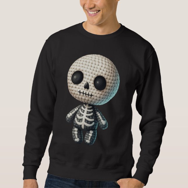 Crochet Skeleton Sweatshirt (Front)