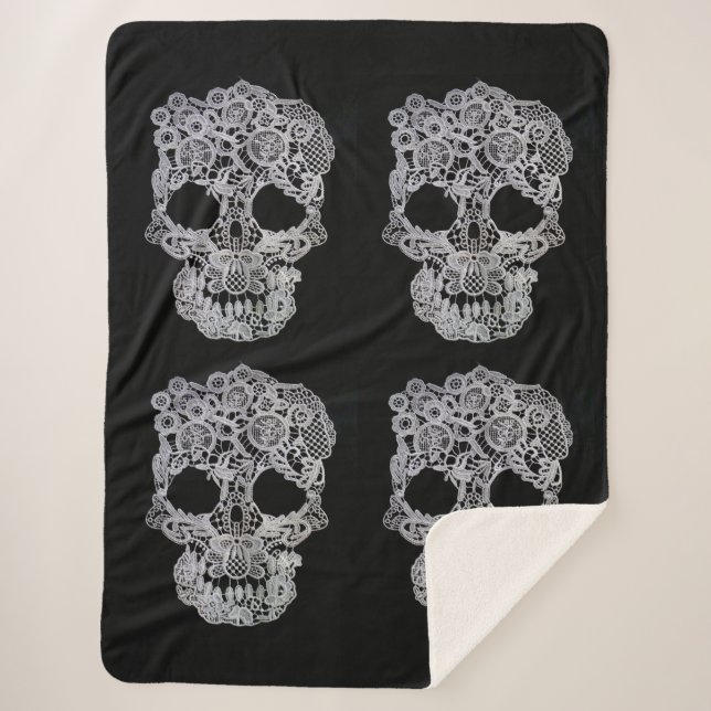 Crochet skull blanket (Front)