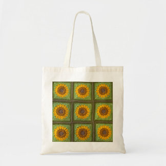 Crochet Sunflowers Tote Bag