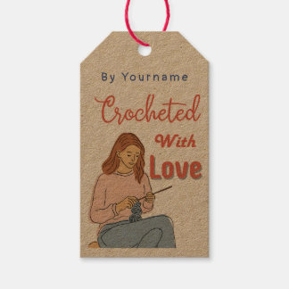 Crochet with love Handmade gift tag with careguide