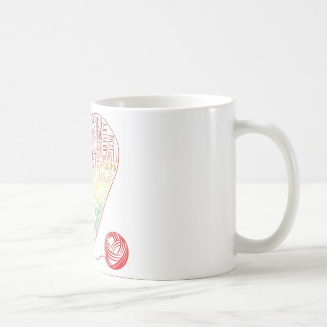 Crochet Words Mug (Colour) (Right)