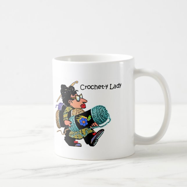 Crochet-y Lady Mug (Right)