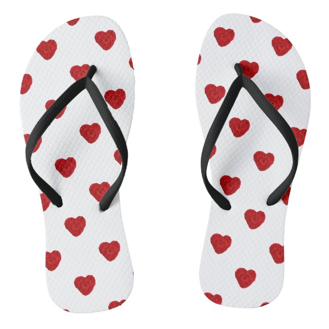Crochet Yarn Hearts Handmade Crafts Small Thongs (Footbed)