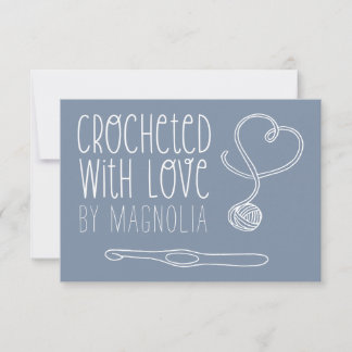 Crocheted with Love Handmade Note Card