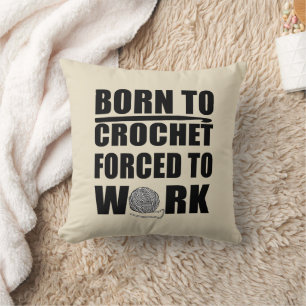 crocheters gift funny crochet quote cushion