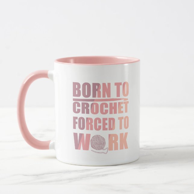 crocheters gift funny crochet quote mug (Left)