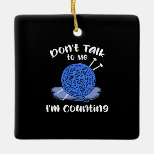 Crocheting Ceramic Ornament