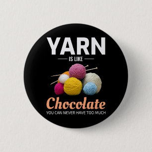 Crocheting Crochet Chocolate Knitting Crochet 6 Cm Round Badge