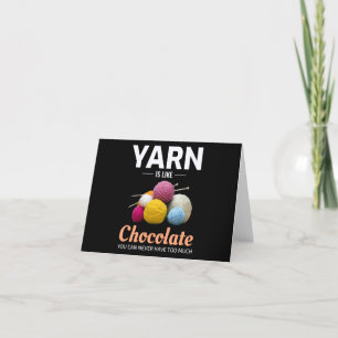 Crocheting Crochet Chocolate Knitting Crochet Thank You Card