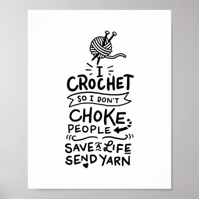 Crocheting Crochet Wool Poster (Front)