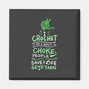 Crocheting Crocheter Gift Magnet