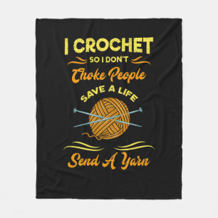 Crocheting Fleece Blanket
