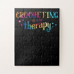 Crocheting Is My Rapy Jigsaw Puzzle