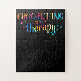 Crocheting Is My Rapy Jigsaw Puzzle