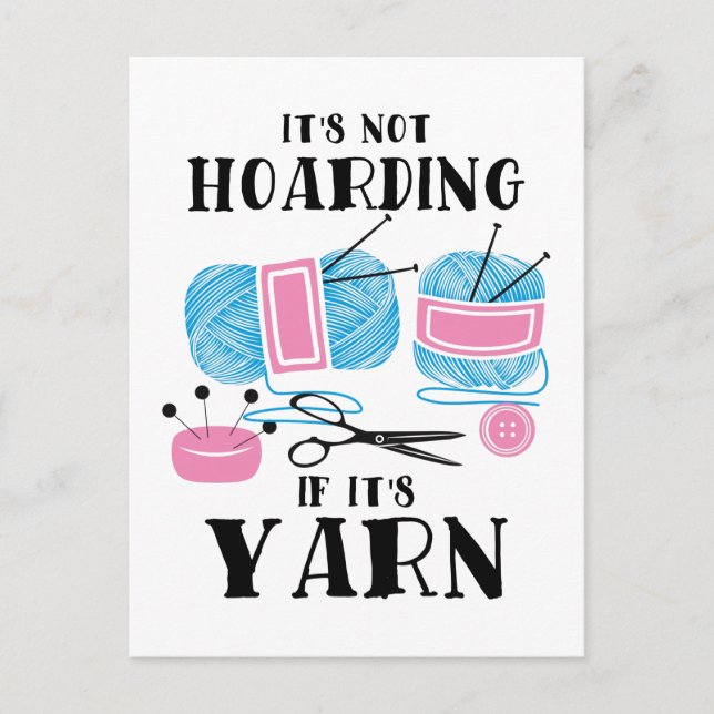 Crocheting Knitting Gifts Postcard (Front)