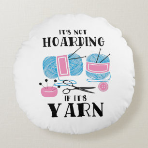 Crocheting Knitting Gifts Round Cushion