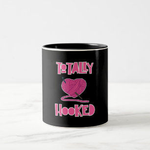 Crocheting Knitting Gifts Two-Tone Coffee Mug