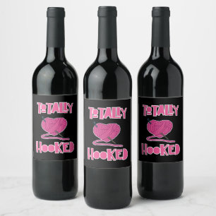 Crocheting Knitting Gifts Wine Label
