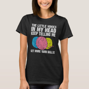Crocheting Knitting Quilting Sewing Women Girls T-Shirt
