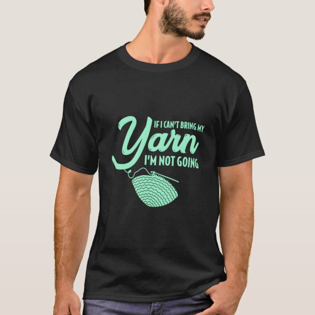 Crocheting Knitting Yarn T-Shirt (Front)