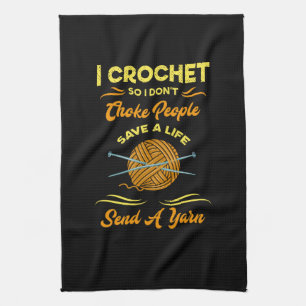 Crocheting Tea Towel