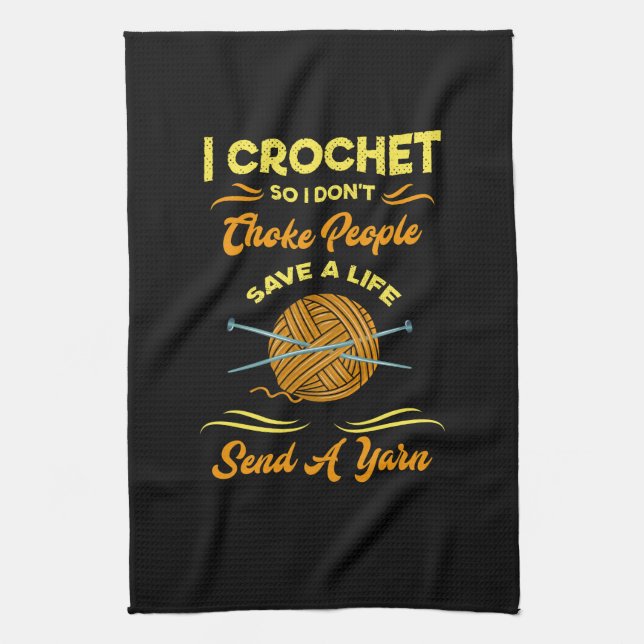 Crocheting Tea Towel (Vertical)