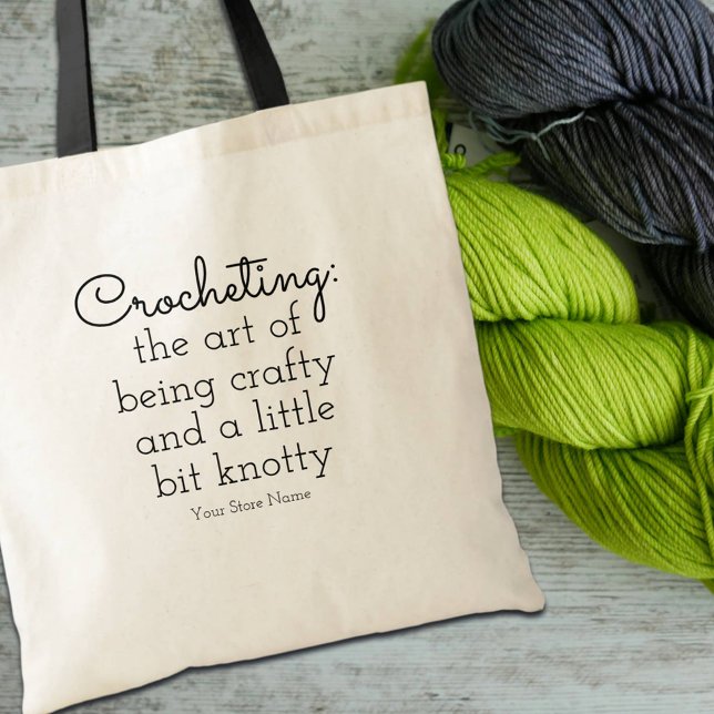Crocheting The Art Of Being Crafty & A Bit Knotty  Tote Bag (Creator Uploaded)