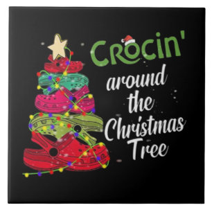 Crocin Around The Christmas Ceramic Tile