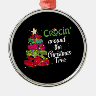 Crocin Around The Christmas Metal Ornament