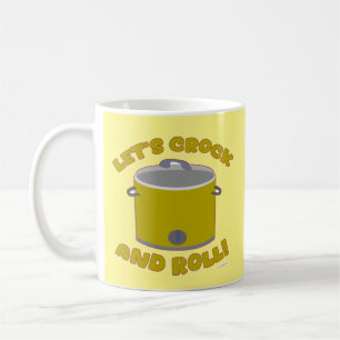  Crock And Roll Kitchen Slow Cooker Art Motto Coffee Mug