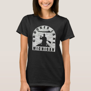 Crocker Lake Canoeing Michigan T-Shirt