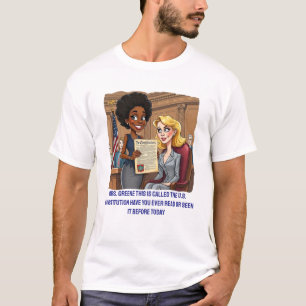 Crockett Schools Greene On U.S. Constitution T-Shirt
