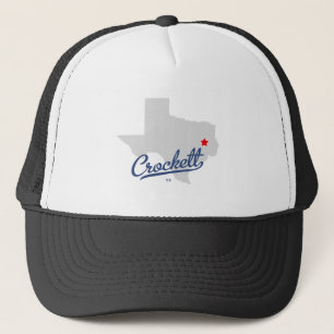Crockett Texas TX Shirt Trucker Hat