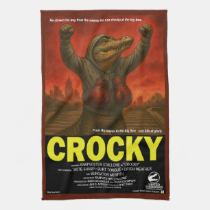 Crocky Classic Movie Parody Tea Towel