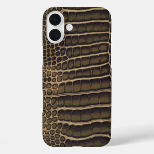 "Croco Chic: The Luxe Lizard Look" iPhone 16 Plus Case